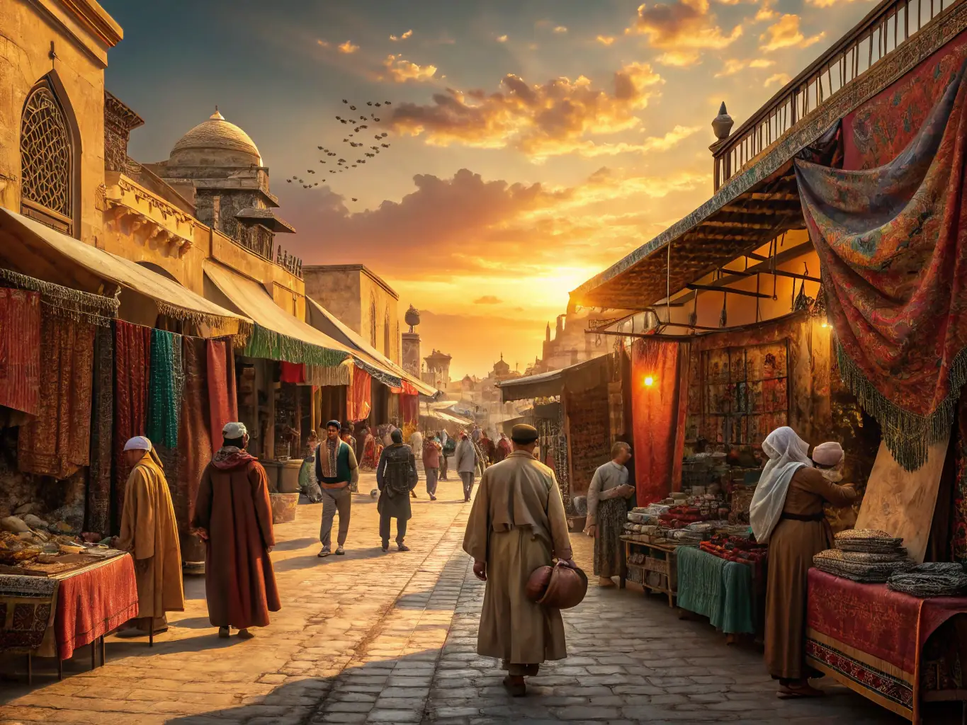 A book cover depicting a historical scene with characters from different eras, symbolizing the novel 'Whispers of the Past'. The image should convey a sense of mystery and interconnectedness.